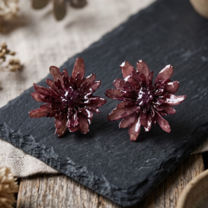 Chrysanthemum flower brown