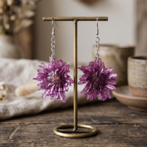 Chrysanthemum flower purple with chain